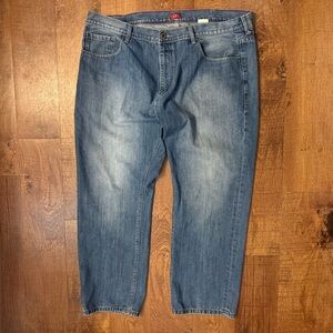Sean John Relaxed Fit Jeans 42x32 Blue Straight Leg 100% Cotton